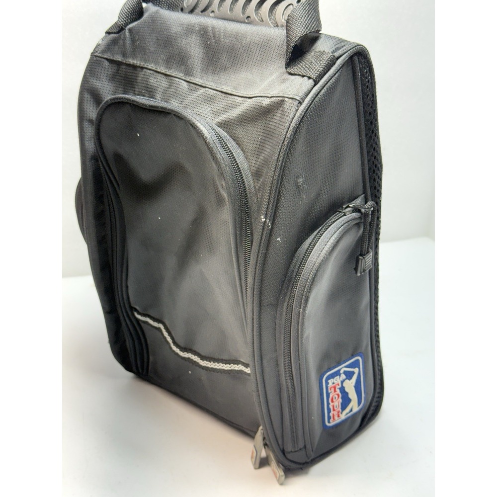 PGA Tour Golf Shoe Bag Accessory Travel Bag toiletries, carrying zipper breather